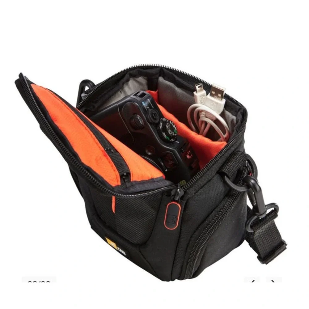 Case Logic Black Camera Storage Organization Case with Strap NEW - Picture 10 of 14